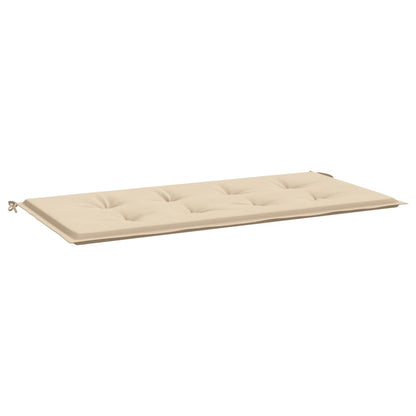 vidaXL Coussin de banc de jardin beige 120x50x3 cm tissu oxford