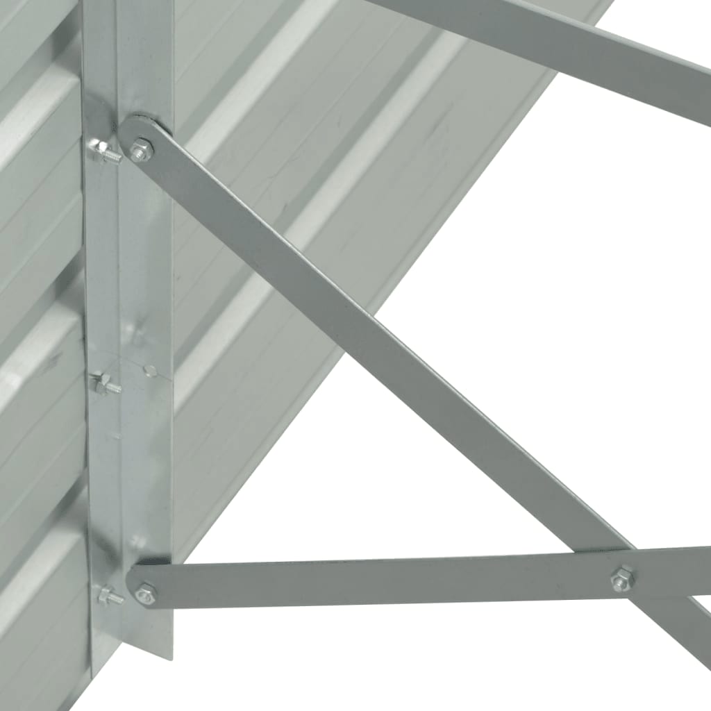 vidaXL Lit surélevé de jardin Acier galvanisé 400x80x77 cm Marron