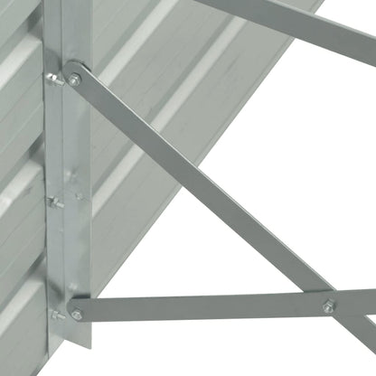 vidaXL Lit surélevé de jardin Acier galvanisé 400x80x77 cm Marron