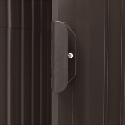 vidaXL Abri de jardin avec étagère Marron 205x130x183 cm Fer