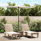 vidaXL Parasol d'extérieur avec mât en aluminium 180x110cm Blanc sable
