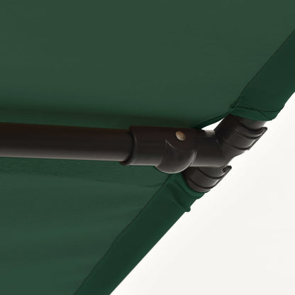 vidaXL Parasol d'extérieur avec mât en aluminium 2x1,5 m Vert