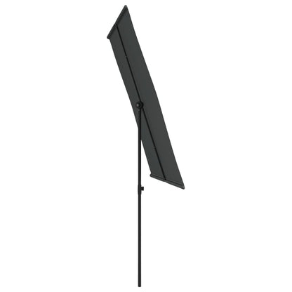 vidaXL Parasol d'extérieur avec mât en aluminium 2x1,5 m Anthracite