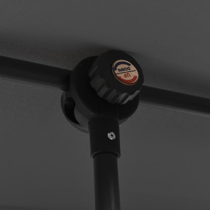 vidaXL Parasol d'extérieur avec mât en aluminium 2x1,5 m Anthracite