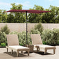 vidaXL Parasol d'extérieur avec mât en aluminium 2x1,5 m Bordeaux