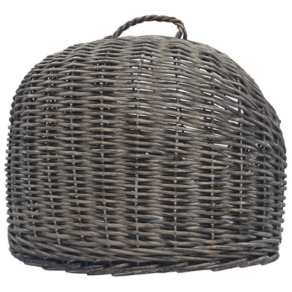 vidaXL Cage de transport pour chats Gris 50x42x40 cm Saule naturel