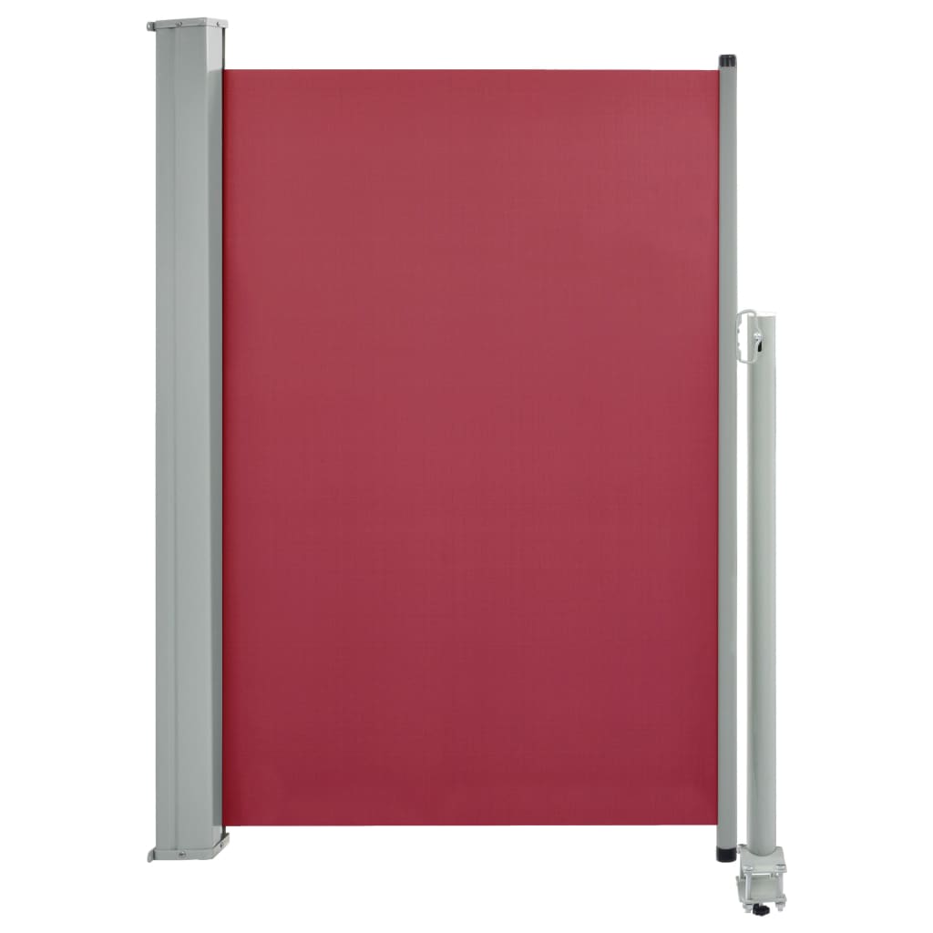 vidaXL Auvent latéral rétractable de patio 120x300 cm Rouge