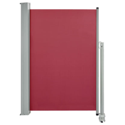 vidaXL Auvent latéral rétractable de patio 120x300 cm Rouge