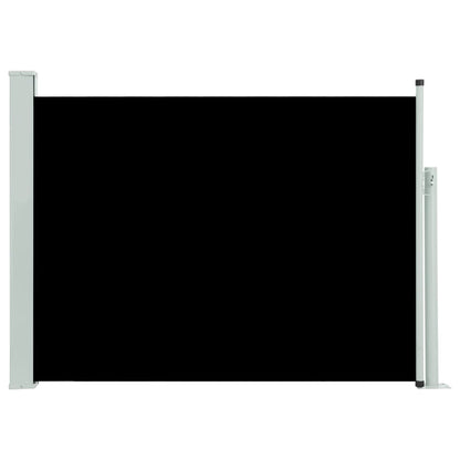 vidaXL Auvent latéral rétractable de patio 120x500 cm Noir
