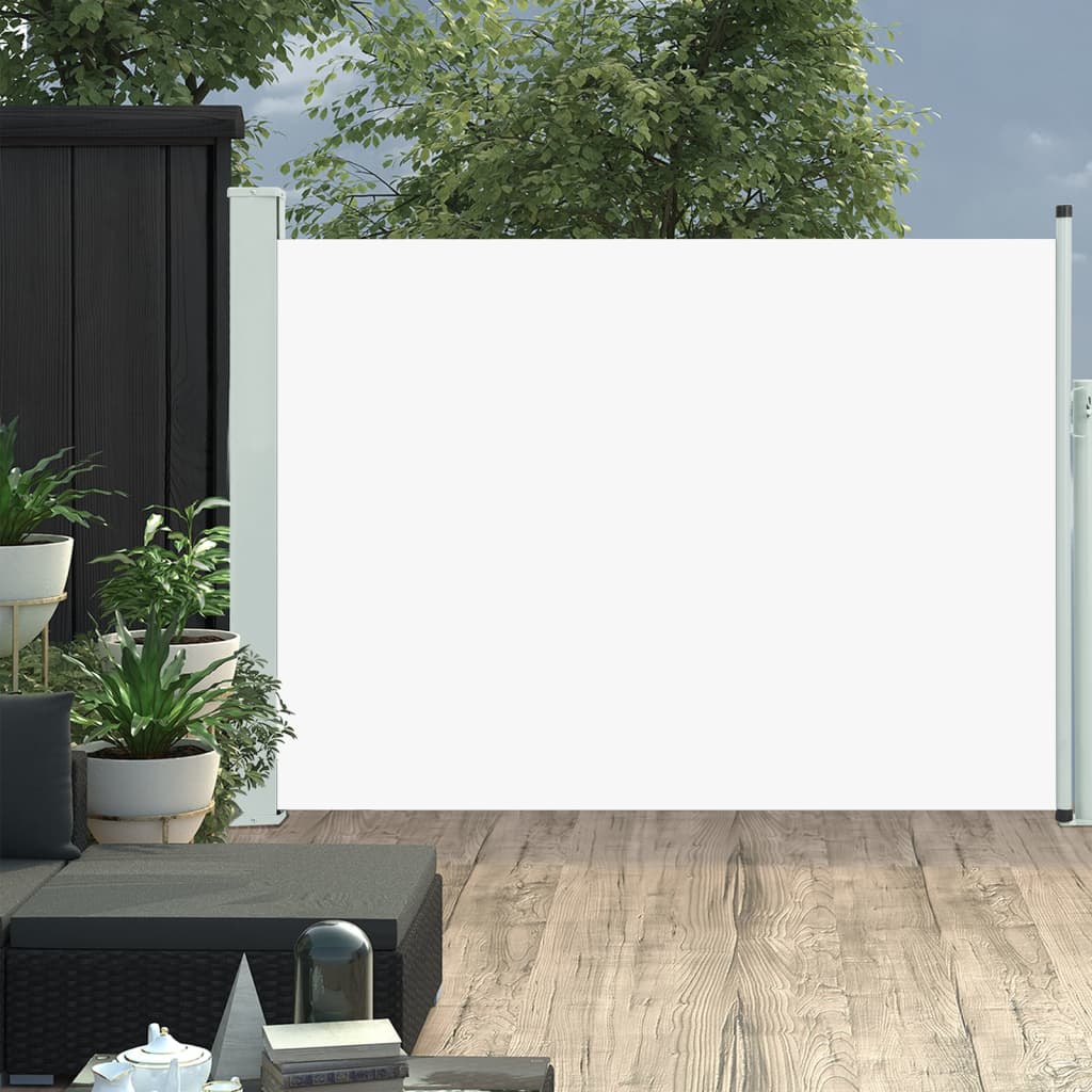 vidaXL Auvent latéral rétractable de patio 120x500 cm Crème
