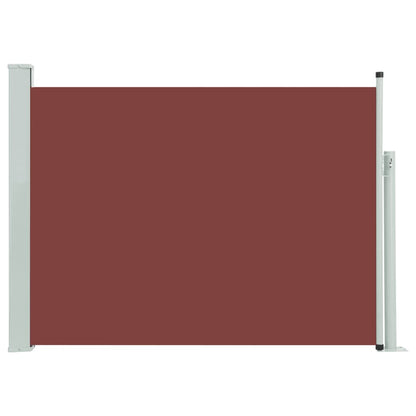 vidaXL Auvent latéral rétractable de patio 120x500 cm Marron