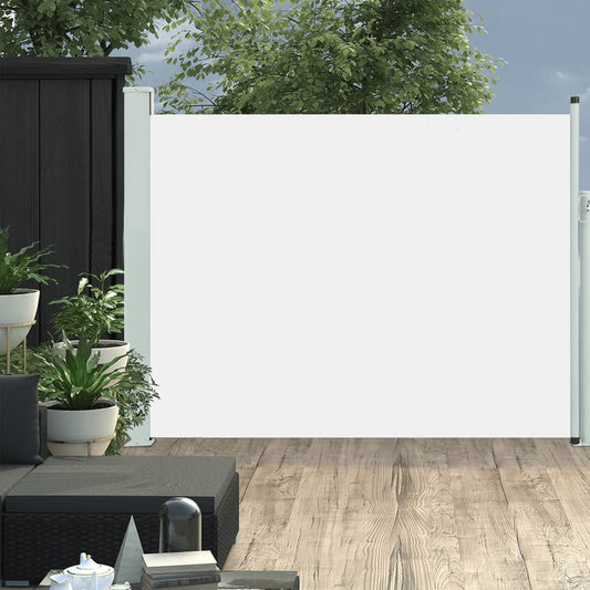 vidaXL Auvent latéral rétractable de patio 140x500 cm Crème