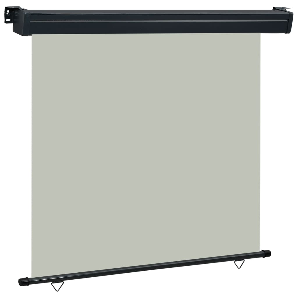 vidaXL Auvent latéral de balcon 160x250 cm Gris