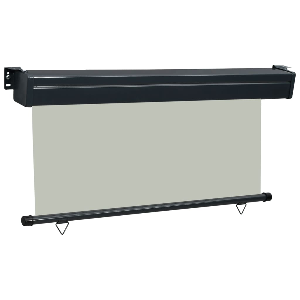 vidaXL Auvent latéral de balcon 160x250 cm Gris