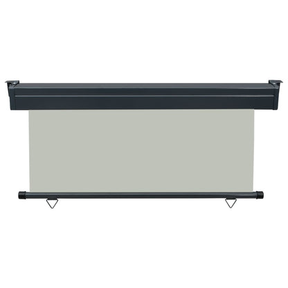 vidaXL Auvent latéral de balcon 160x250 cm Gris