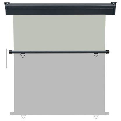vidaXL Auvent latéral de balcon 160x250 cm Gris
