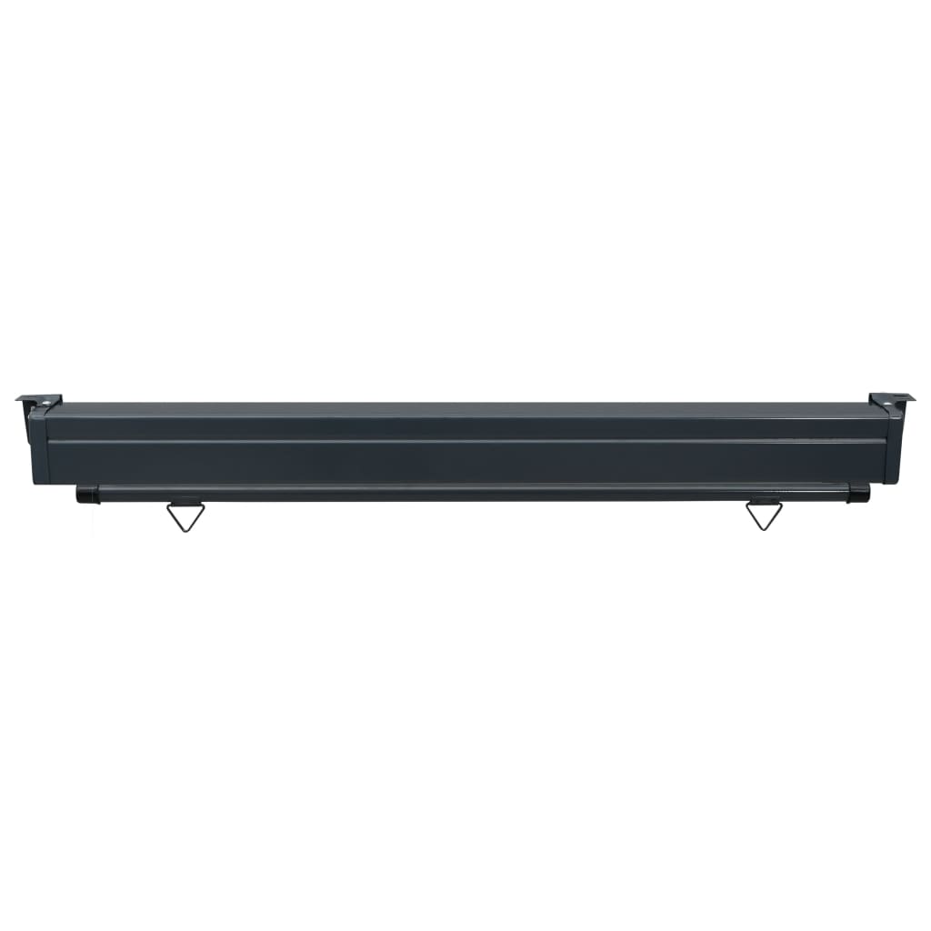 vidaXL Auvent latéral de balcon 160x250 cm Gris
