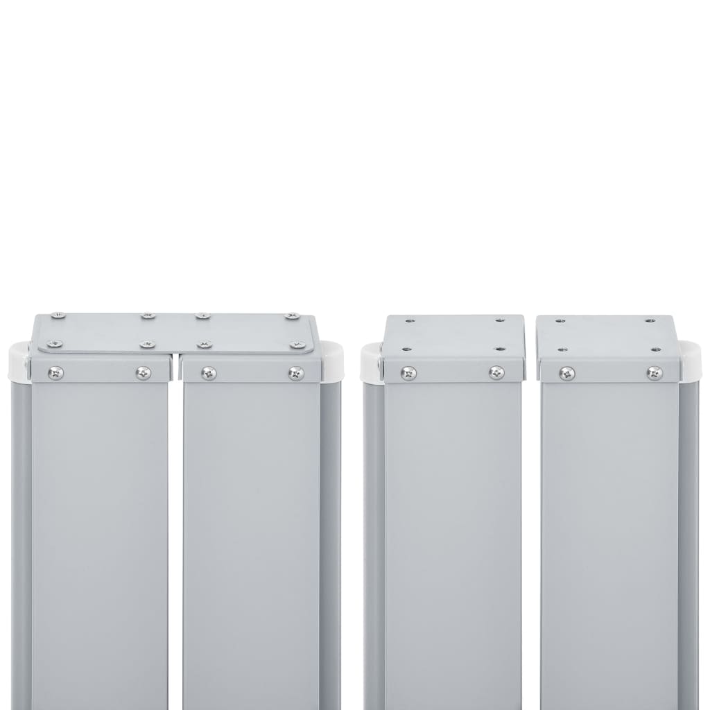 vidaXL Auvent latéral rétractable Noir 120 x 600 cm