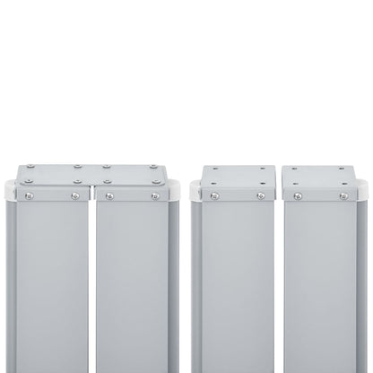 vidaXL Auvent latéral rétractable Noir 120 x 600 cm