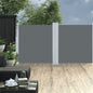 vidaXL Auvent latéral rétractable Anthracite 120 x 600 cm
