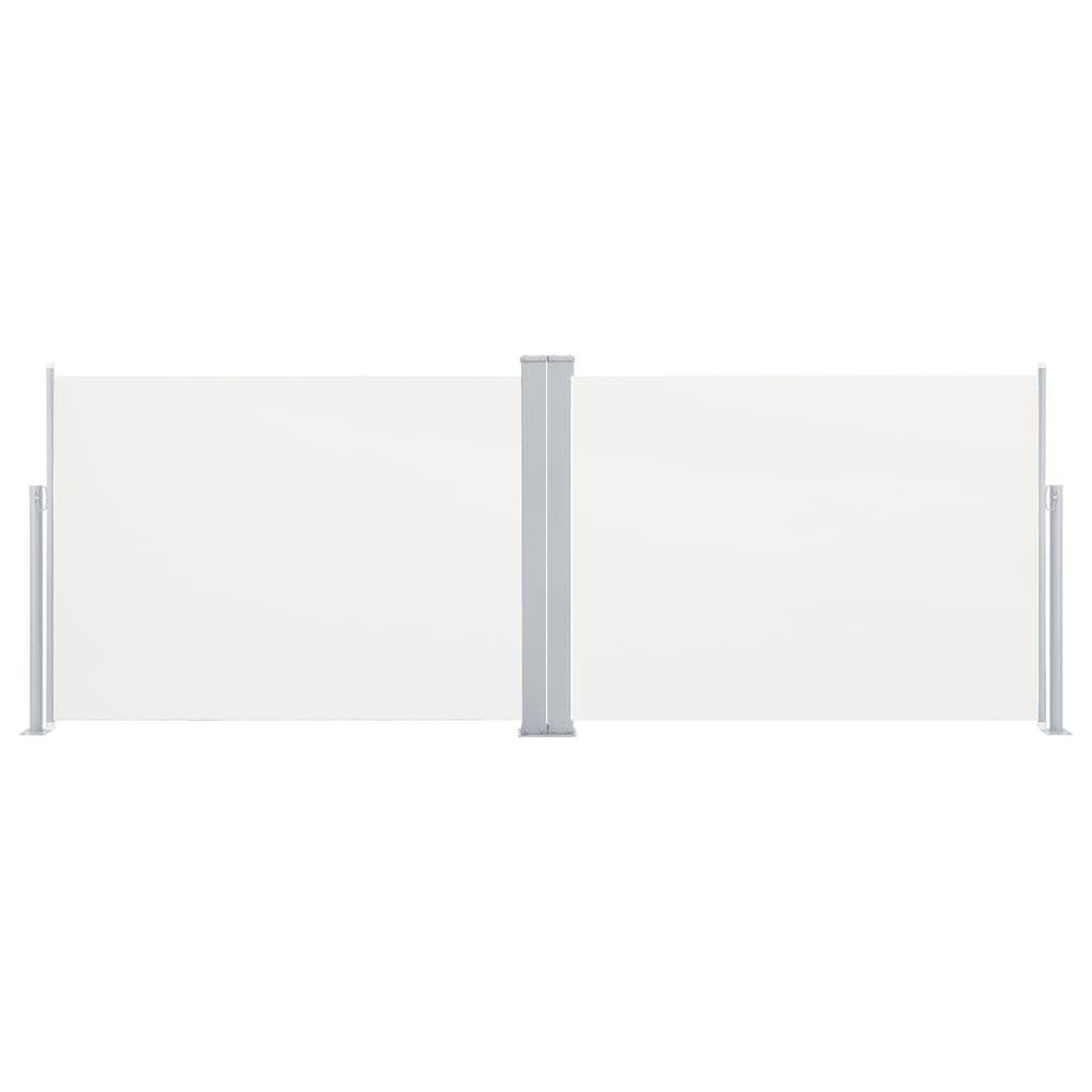 vidaXL Auvent latéral rétractable Crème 120 x 1000 cm