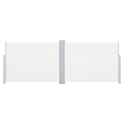 vidaXL Auvent latéral rétractable Crème 120 x 1000 cm