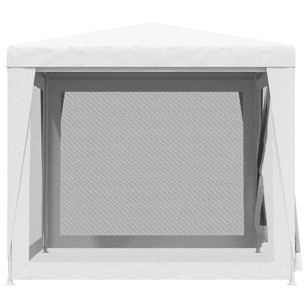 vidaXL Tente de réception 4 parois latérales en maille 2,5x2,5 m Blanc