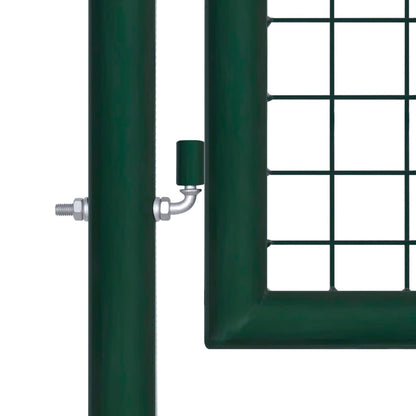 vidaXL Portail de clôture acier 100x75 cm vert