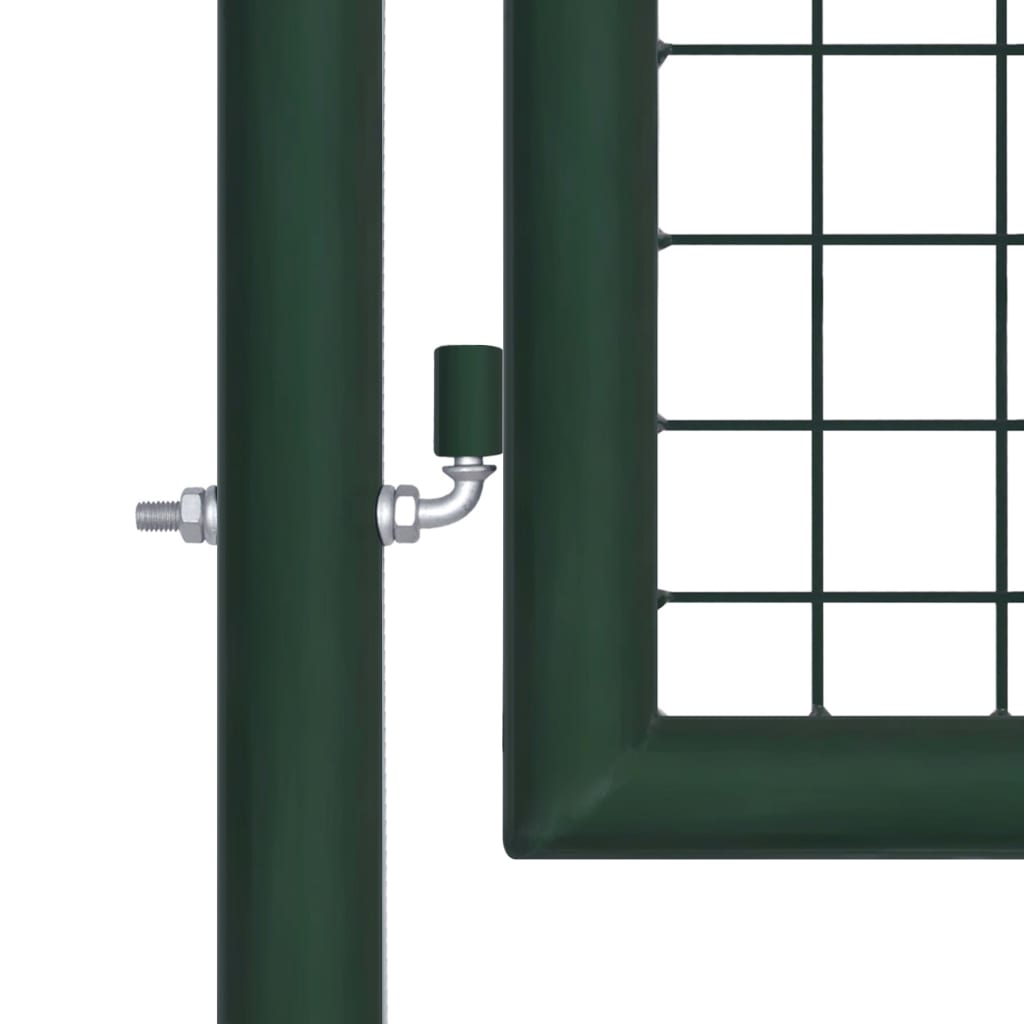 vidaXL Portail de clôture acier 100x125 cm vert