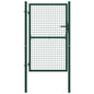 vidaXL Portail de clôture acier 100x150 cm vert
