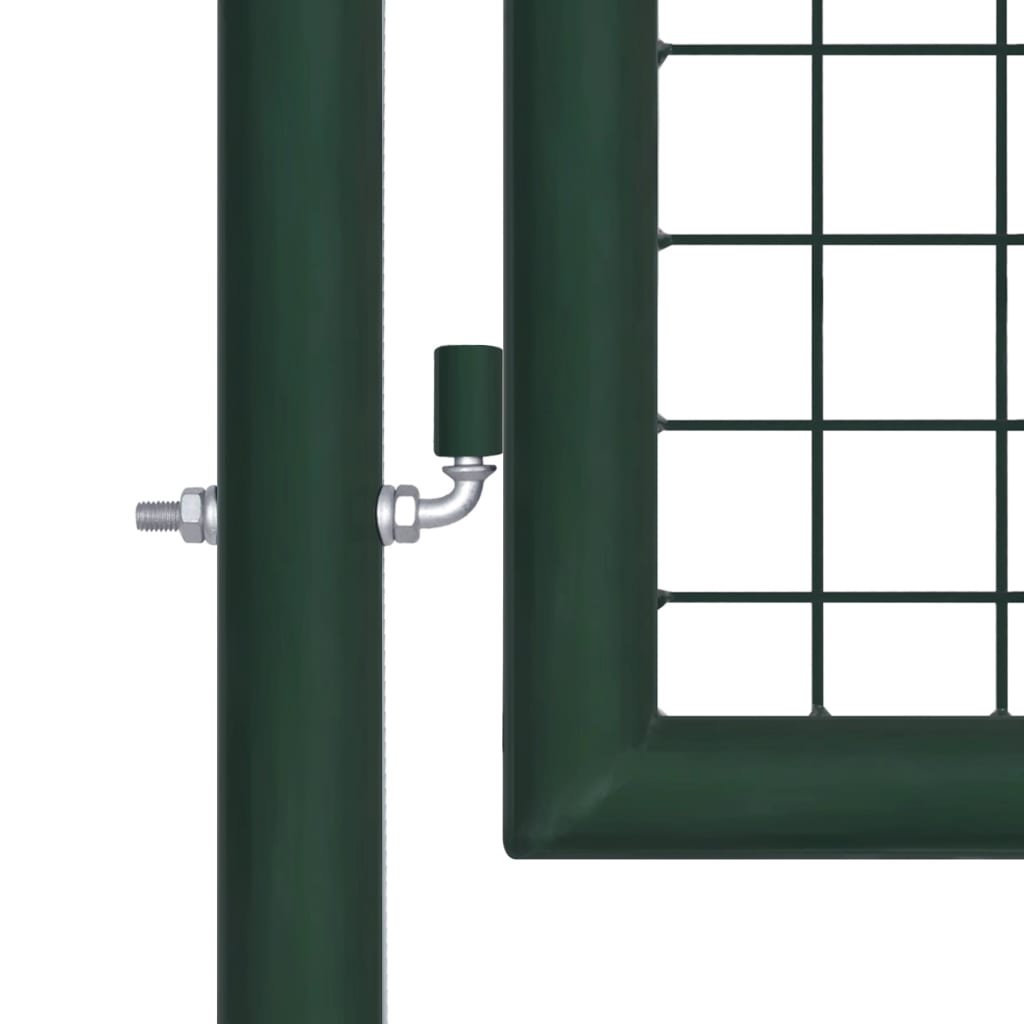 vidaXL Portail de clôture acier 100x150 cm vert