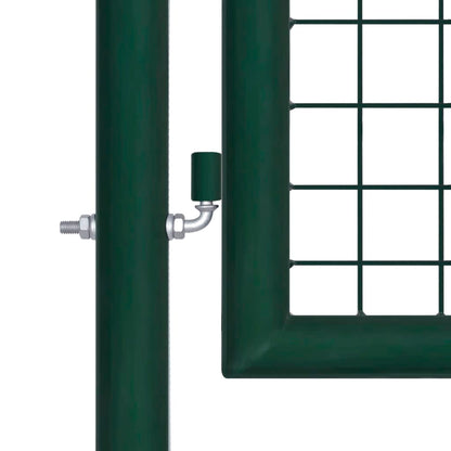 vidaXL Portail de clôture acier 100x150 cm vert