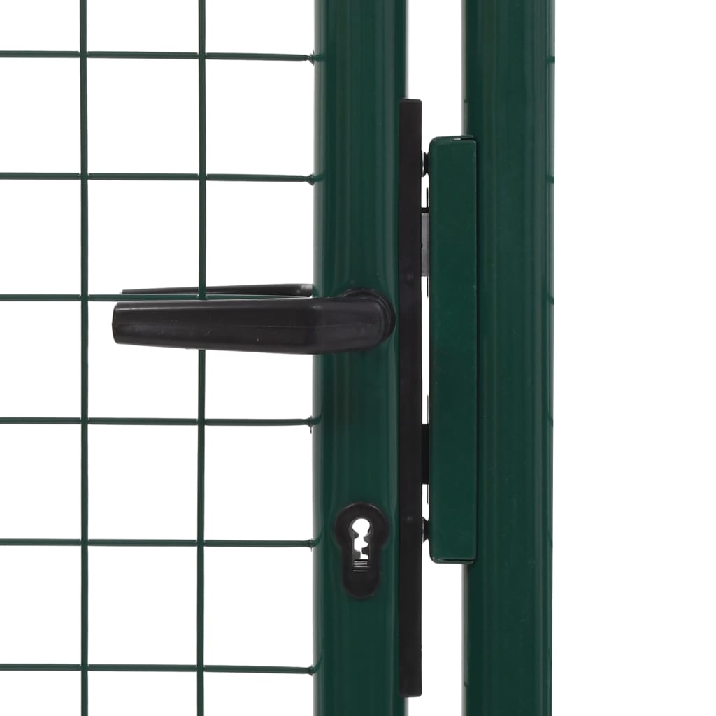 vidaXL Portail de clôture acier 100x150 cm vert
