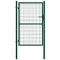 vidaXL Portail de clôture acier 100x200 cm vert