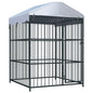 vidaXL Chenil d'extérieur avec toit pour chiens 150x150x210 cm