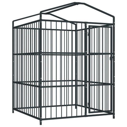 vidaXL Chenil d'extérieur avec toit pour chiens 150x150x210 cm