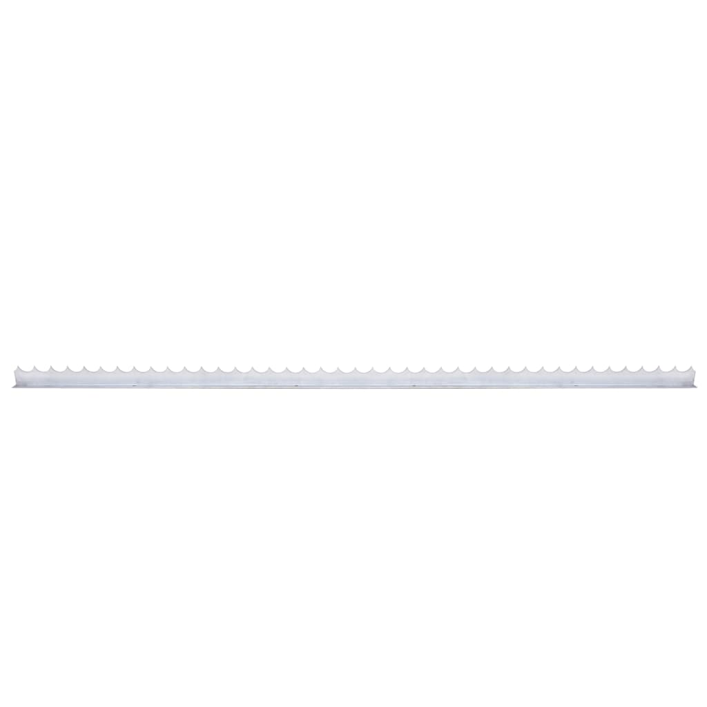 vidaXL Piquets muraux 4 pcs 1 m Acier galvanisé