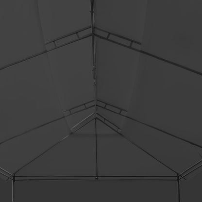 vidaXL Belvédère avec rideaux 600x298x270 cm Anthracite