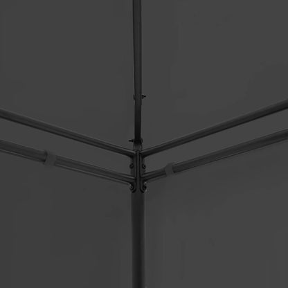 vidaXL Belvédère avec rideaux 600x298x270 cm Anthracite