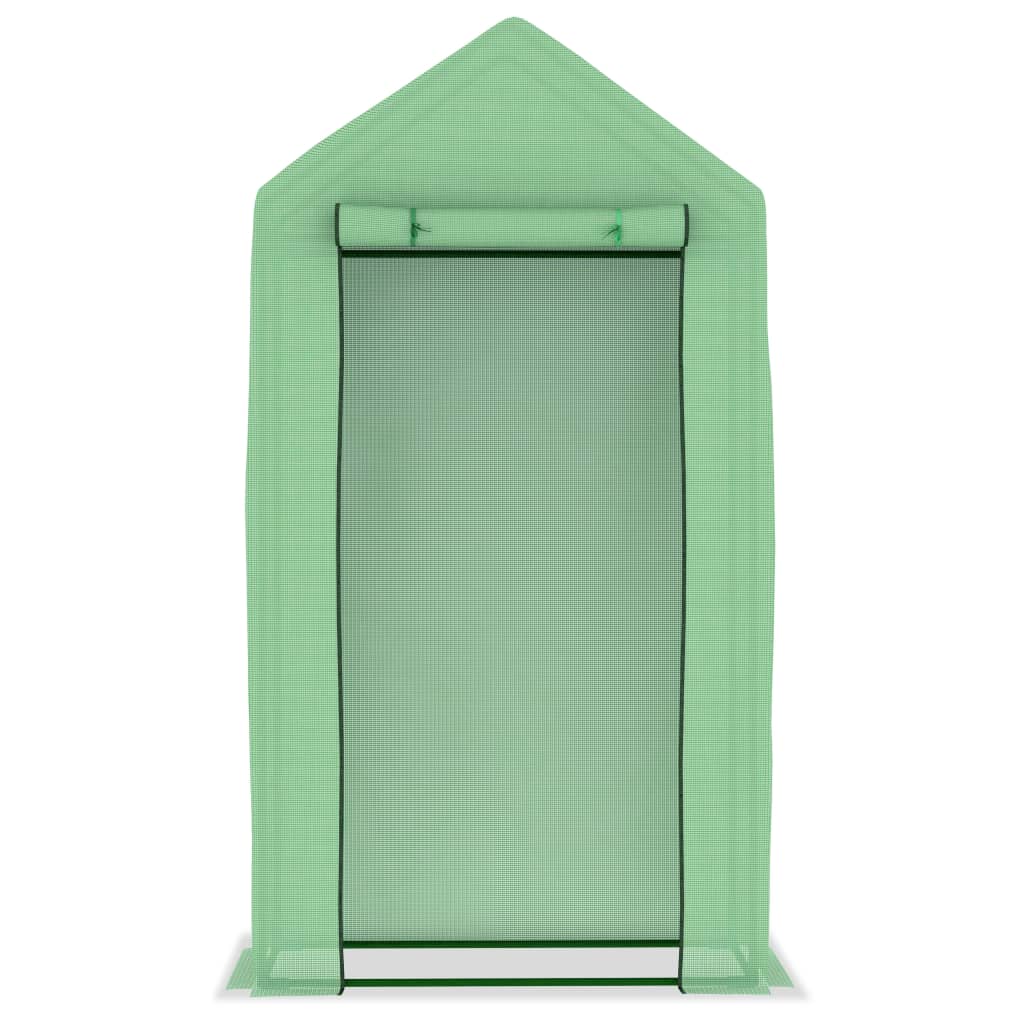 vidaXL Serre avec cadre en acier 0,5 m² 1x0,5x1,9 m