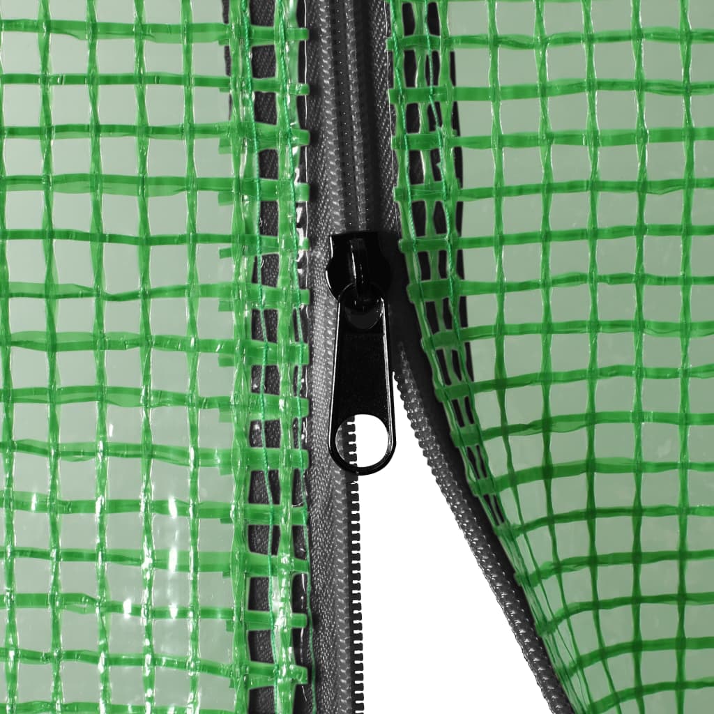 vidaXL Serre avec cadre en acier 0,5 m² 1x0,5x1,9 m