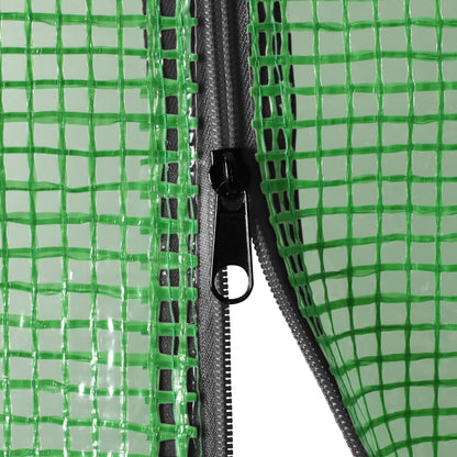 vidaXL Serre avec cadre en acier 0,5 m² 1x0,5x1,9 m