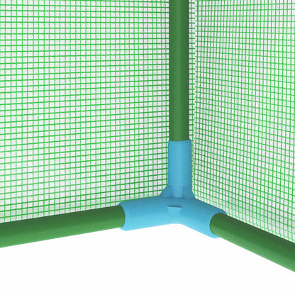 vidaXL Serre avec cadre en acier 0,5 m² 1x0,5x1,9 m
