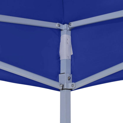 vidaXL Tente de réception pliable 2x2 m acier bleu