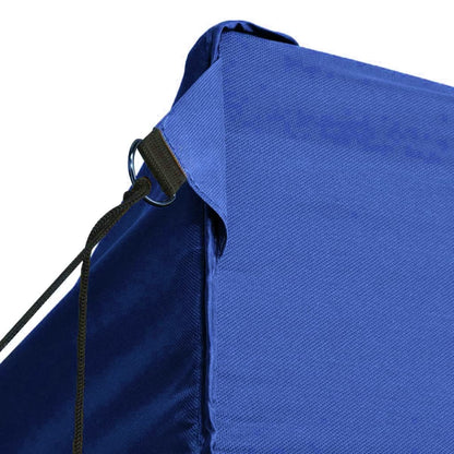 vidaXL Tente de réception pliable avec 3 parois 3x4 m Acier Bleu