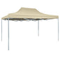 vidaXL Tente de réception pliable professionnelle 3x4 m Acier Crème