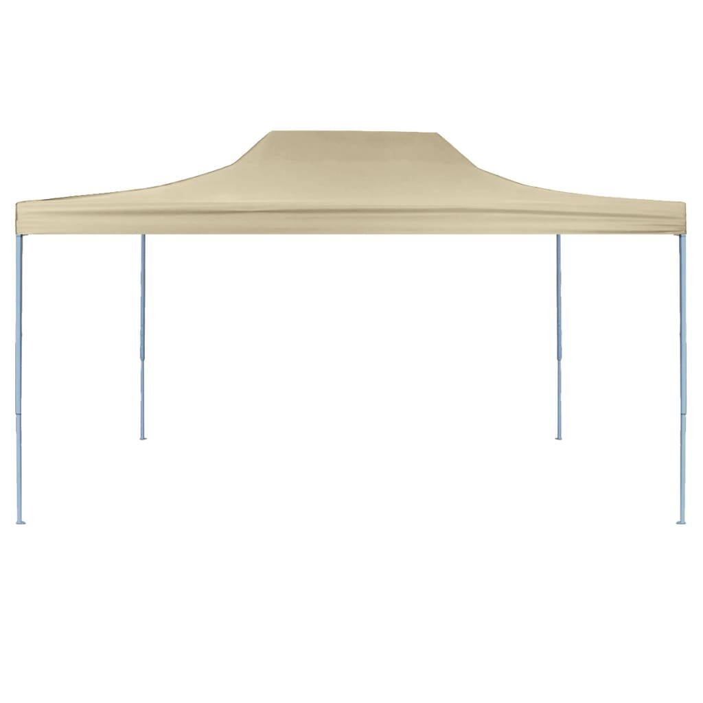 vidaXL Tente de réception pliable professionnelle 3x4 m Acier Crème