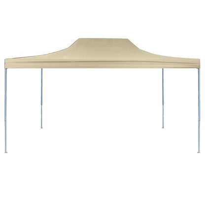 vidaXL Tente de réception pliable professionnelle 3x4 m Acier Crème