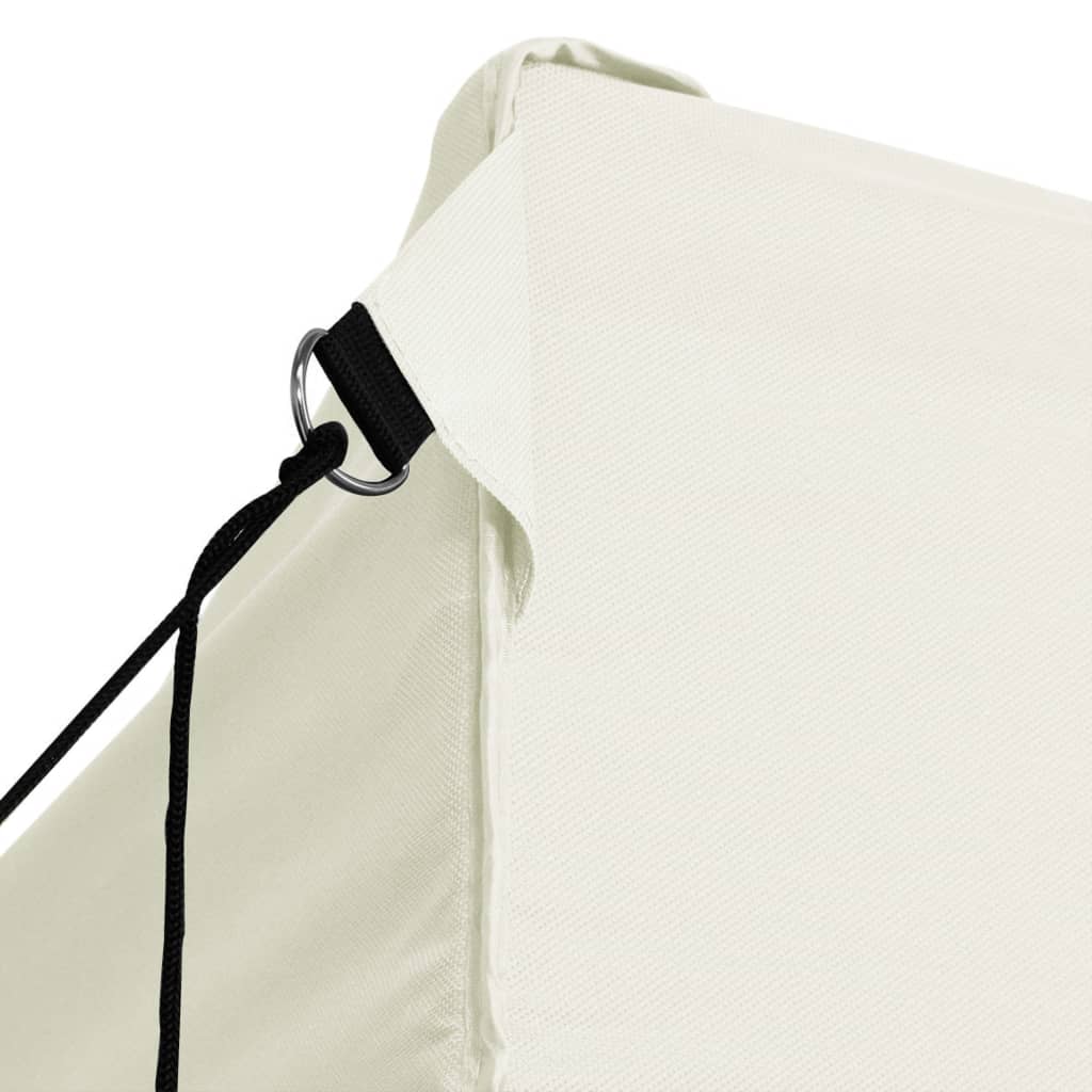 vidaXL Tente de réception pliable avec 4 parois 3x4 m Acier Crème