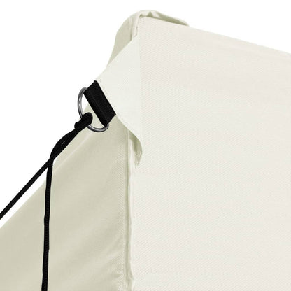 vidaXL Tente de réception pliable avec 4 parois 3x4 m Acier Crème